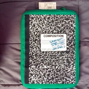 New American eagle composition notebook style laptop case